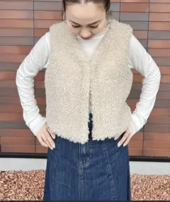 【loverara.loverara select】フェイクファーベスト