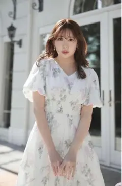 herlipto♡︎Belle Jardin Chiffon Dress - メルカリ