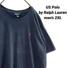 90s US Polo by Ralph Lauren Tシャツ ネイビー2XL