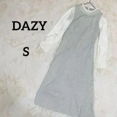 【DAZY 】オケージョンドレス 上品 ロングワンピース　パール装飾付き Ｓ
