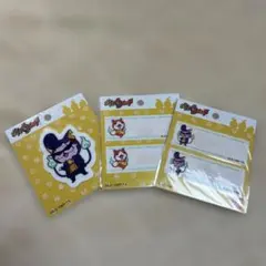 【妖怪ウォッチ】ワッペン&ネームラベル 計3点　ジバニャン　ワルニャン