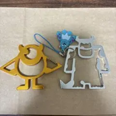 モンスターズインク型カラビナ2個セット