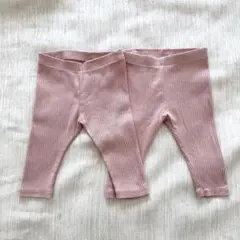 美品 H&M ベビー レギンス ピンク 2枚セット おまとめ
