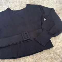 ロペ　ネイビー　ニット 38