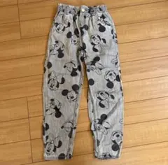 H&M ミッキーミニーデニム ボトムス 130cm 総柄 薄手