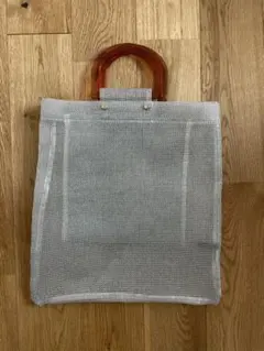 casselini メッシュトートバッグ シルバーのサムネイル