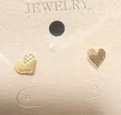 【新品未使用 】ゴールドピアスセット（スタッド＆ハート型）