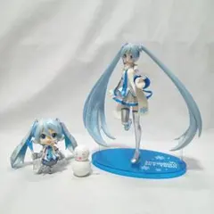 初音ミク　雪ミク フィギュア 2点セット （おまけ付き）