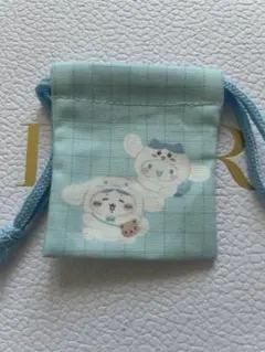 サンリオ×ちいかわ コラボ購入特典ミニ巾着 ハチワレ シナモロール