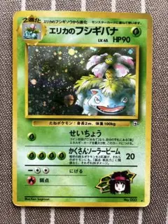 ポケモンカード 旧裏 エリカのフシギバナ うずまきホロ 全面ホロ