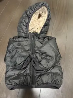 H&M 黒 中綿コート 4-6M ダウン