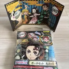 アクアビーズ 鬼滅の刃 ポーチセット 本体　ミニ屏風