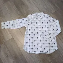 グラニフ　さくらももこ　ちびまる子ちゃんシャツ　総柄　ガーン　大きいサイズ　白