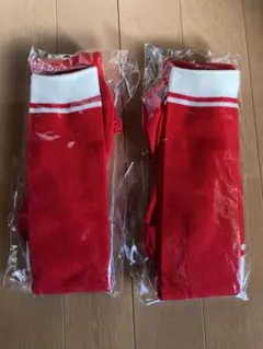 赤ハイソックス2足セット 19〜20cm