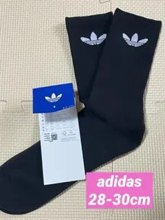 adidas アディダス　クルーソックス　１足　２８〜３０cm 大きいサイズ