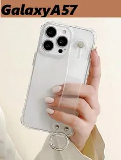 GalaxyA57 ハンドストラップ ベルト リング　Galaxyケースのサムネイル