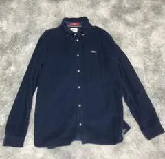 Tommy Jeans コーデュロイ ボタンダウンシャツ L ネイビー