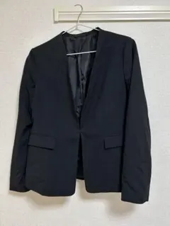 GU ノーカラージャケット ブラック