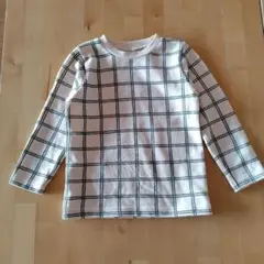 SIMPLE FREE チェック柄 長袖トレーナー100