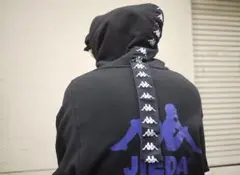 JieDa × KAPPA SWITCHING HOODIE BLACK 1のサムネイル