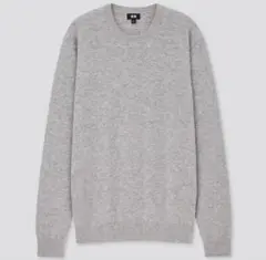 UNIQLOユニクロカシミアクルーネックセーターXLグレー