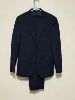 COMME CA ISM スーツ 無地　ダークネイビー　SMサイズ