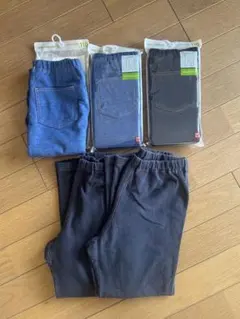 110cm キッズレギンスリラックスフィット 3色　5枚