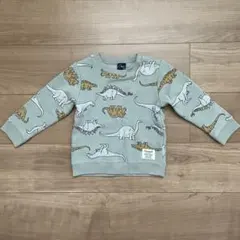 Crescent 恐竜柄 トレーナー 95 冬 あったか素材
