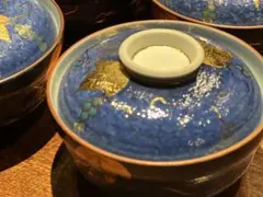 葡萄金彩 蓋つき煮物椀 4客+蓋欠け1客