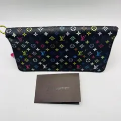 ルイヴィトン 長財布 アンソリット モノグラム マルチカラー 黒 D