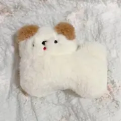 【未使用】にこやまポッケ　ぬいぐるみクリップ　こいぬ
