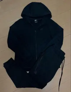メンズM ブラック テックフリース セットアップ NIKE 黒 過去モデル 廃盤