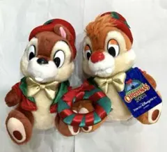 チップとデール　クリスマスリース　ぬいぐるみ　ディズニーシー　ハーバーサイド