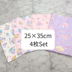 ２５×３５cmランチョンマット♡四枚♡ハンドメイド♡チェック柄ユニコーン