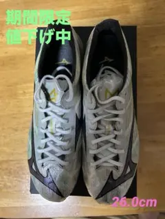 Mizuno サッカースパイク ホワイト系 一度試しに使用済 美品です