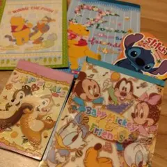 ディズニーメモ帳5点セット