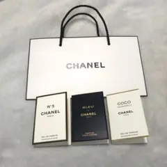 新品 シャネル 香水 サンプル 5N° ココマドモアゼル ブルー ショッパー
