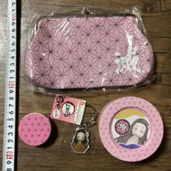 鬼滅の刃 竈門禰豆子グッズセット　和柄マスキングテープ、がま口、キーホルダー