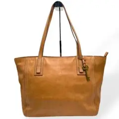 美品　FOSSIL　フォッシル　トートバッグ　EMMA レザー　チャーム付き