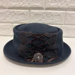 NEO森ガール フェアリーグランジ アクシーズファム 帽子 ハット 紺色