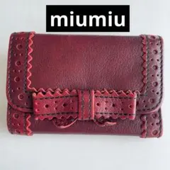 miu miu ミュウミュウ レザーキーケース　ヴィンテージ加工のサムネイル