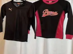 PUMA プーマ　サッカーウェア　長袖シャツ　二枚セット　サッカー　美品　130