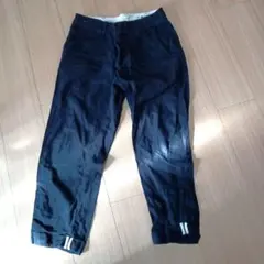 インヘリットネイビー チノパン ストライプ裾