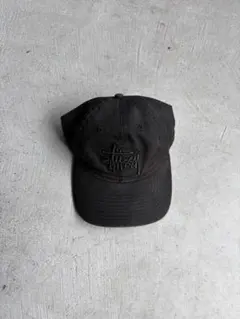 stussy newera 9TWENTY™︎ オールブラックキャップ