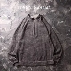 TOMMY BAHAMA トレーナー スウェット　ラグラン　ハーフジップ