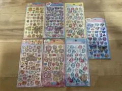 平成キャラ　うるちゅる　ドロップ　シール　7点セット