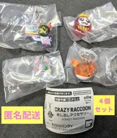 CRAZY RACCOON ぬじるしアクセサリー 4種セット