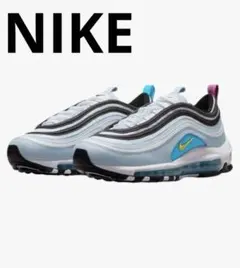 24.5cm 新品 ナイキ GS エアマックス97 ブルー ウィスパー/ホワイト