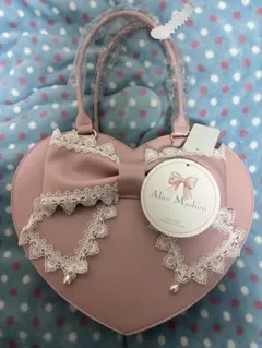 しまむら×眞白ありす　ハート型バッグ(ピンク/未使用)※一部汚れあり