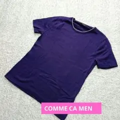 ♦COMME CA MEN　サマーニット 半袖 クルーネック　L　コムサメン♦のサムネイル